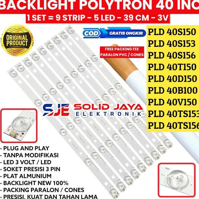 TERMURAH - BACKLIGHT TV LED POLYTRON 40 INC PLD 40S150 40S153 40S156 40T150 40B150 40D150 40V100 40T