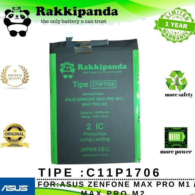 BEBAS ONGKIR - rakkipanda baterai c11p1706 for asus max pro m1 / asus max pro m2