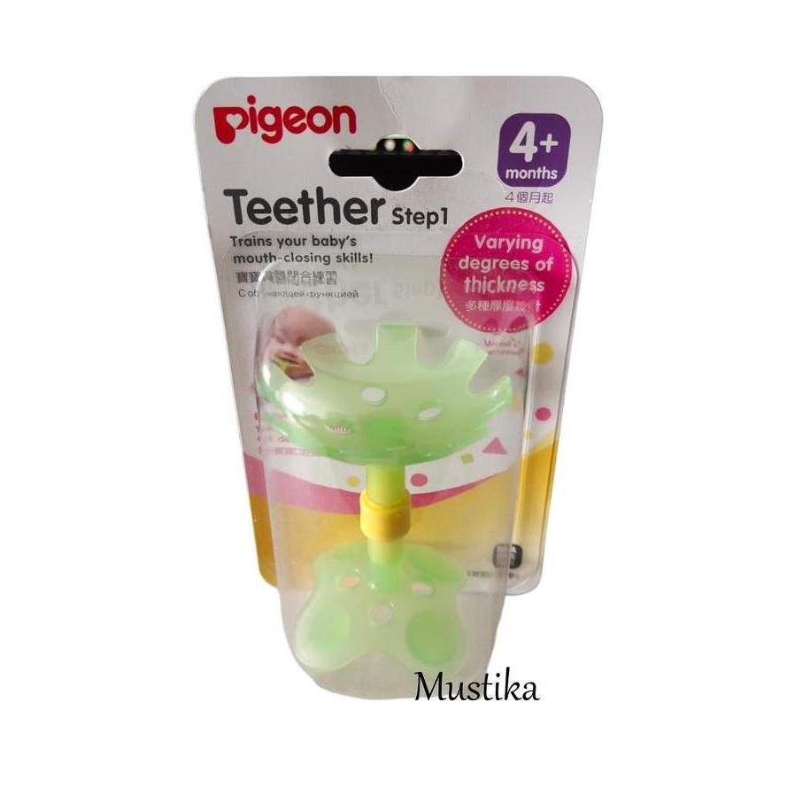 Pigeon Training Teether Step 1 4+ Month - Mainan Gigitran Bayi 4 Bulan