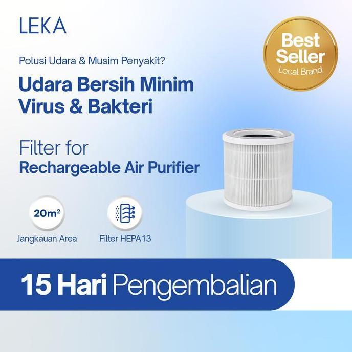 PROMO HARI INI - LEKA - AP7809 Rechargeable Air Purifier - Replacement Filter