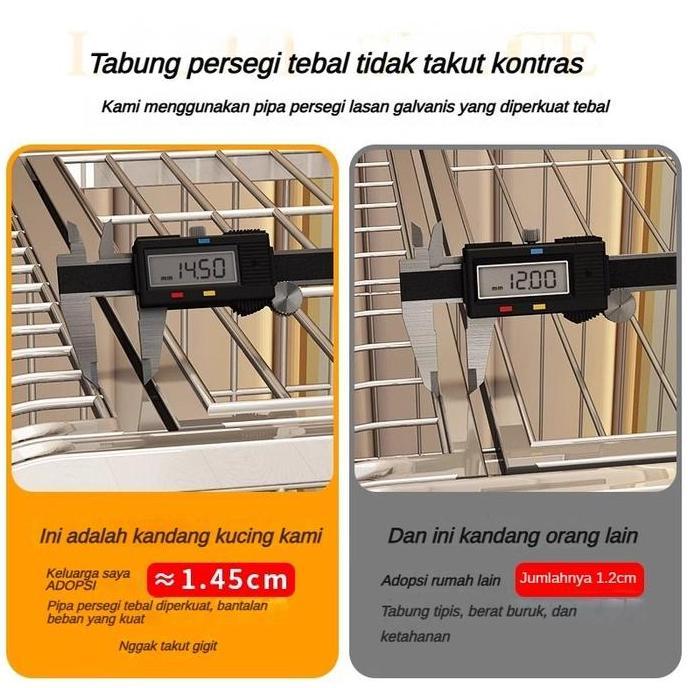 Grosir Papapet Kandang Kucing Besar 3 Tingkat Ukuran 71*53*95Cm Rumah Kucing Kandang Kucing Kandang 