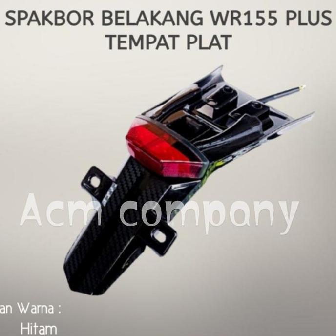 Spakbor belakang plus stoplamp Led WR 155 Tipe plat / Undertail WR 155