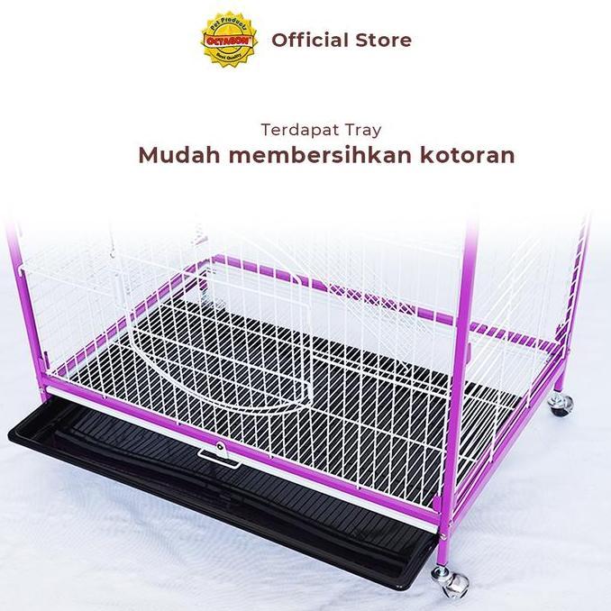 Grosir Kandang Octagon - Kandang Kucing Tingkat 3 | Kandang Tingkat | Kandang 3 Lantai | C-221