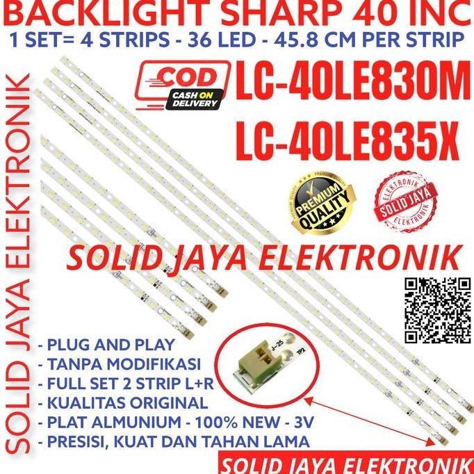 HARGA TERBAIK - BACKLIGHT LED SHARP LC40LE830M LC40LE835X LC40LE830 LC40LE835 LAMPU BL