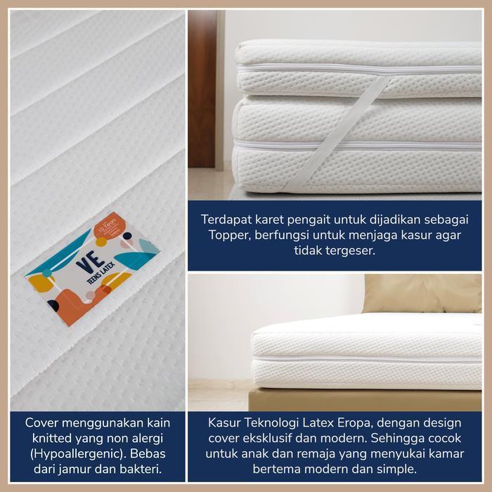 Mattress / Matras Topper Full Latex VE Teens 10 cm Ukuran 90x200