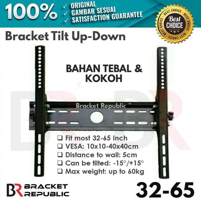 DISKON SPESIAL - Bracket TV Monitor LED LCD 32 40 43 45 49 50 55 60 65 Inch (L)