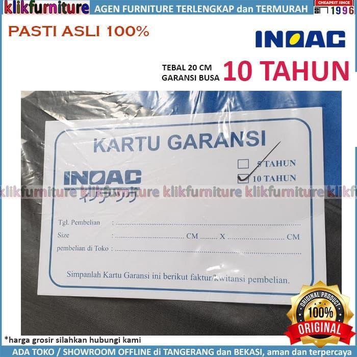 Kasur Busa INOAC ASLI 200x180x20 cm KING Size Garansi 10 Tahun