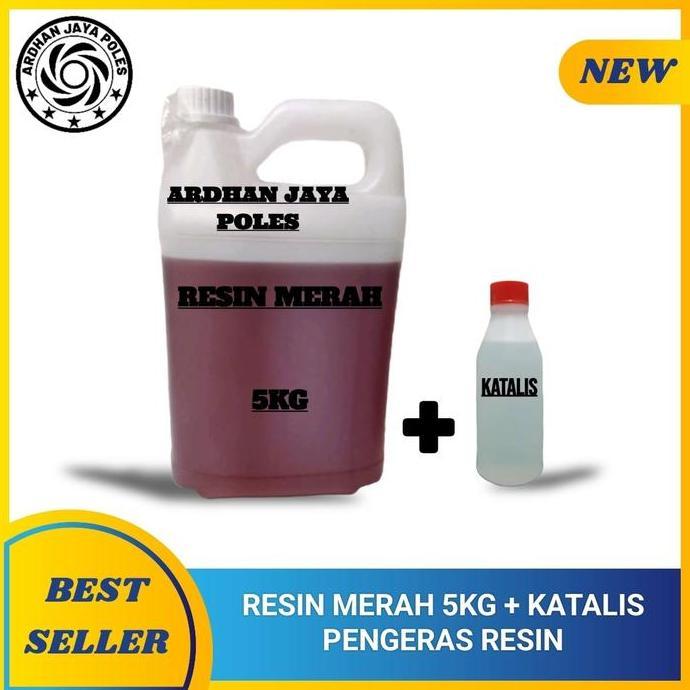 Resin Merah Original Resin 5kg + KATALIS