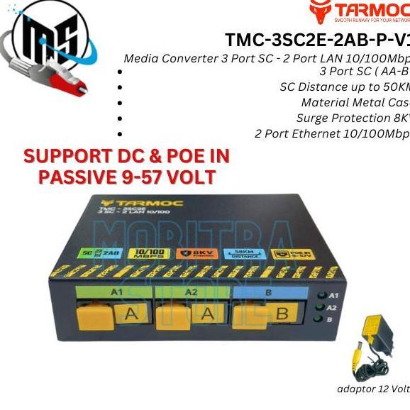 NEW Media Converter 3 FO 2 LAN | 3FO 2LAN | 3 Port FO 2 Port LAN
