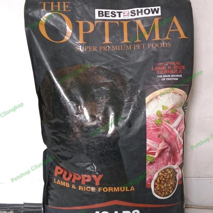 NEW Optima dog food puppy lamb&rice formula 18kg (GOJEK) dry food puppy