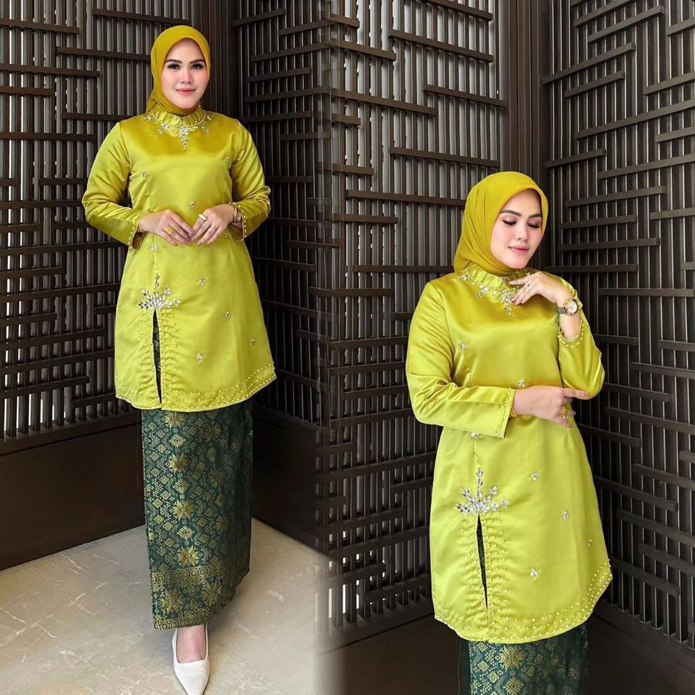 POTONGAN HARGA SETELAN KEBAYA KURUNG MELAYU TAFETA PAYET // KEBAYA KURUNG TAFETA PAYET // BAJU KURUN