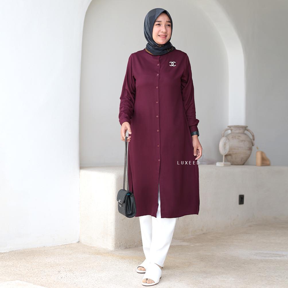 MEGA PROMO Tunik Wanita Terbaru Tunik Polos Wanita Tunik Twill Rayon Tunik Harian Tunik Basic Tunik 