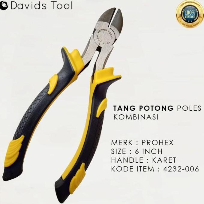 Tang Potong Kabel Listrik Kupas 6 Inch Prohex