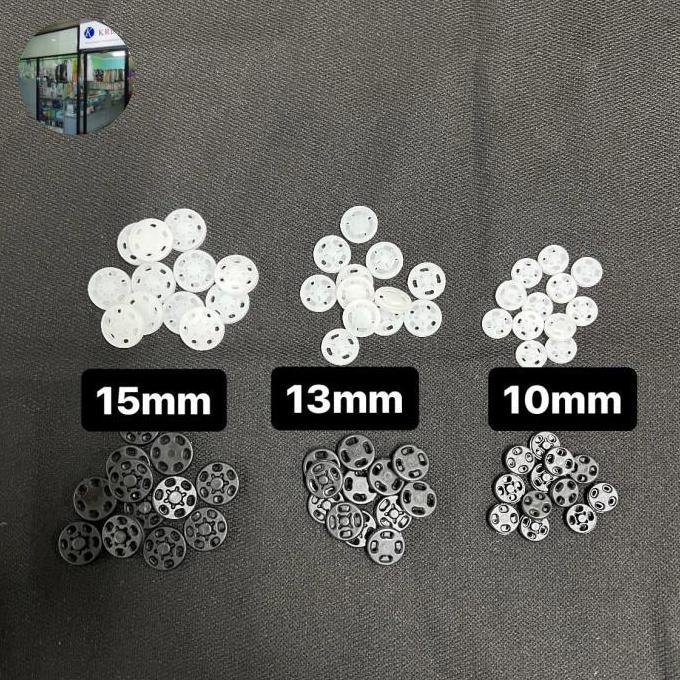 torabis_store - kancing jepret cetek plastik kam 1pak(1pasang)