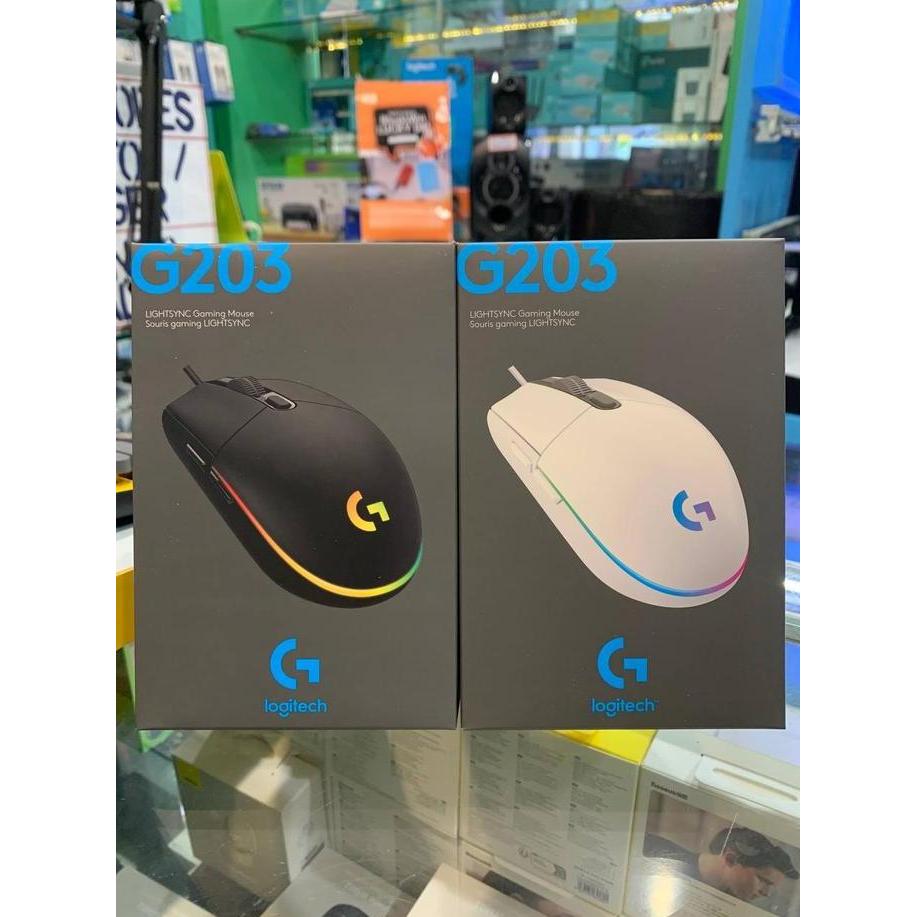 Mouse Gaming Logitech G203 Wired RGB Lightsync with Macro