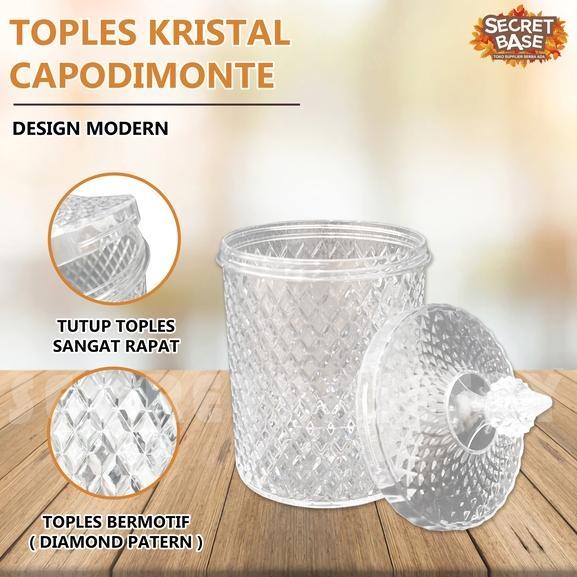 Premium (Isi 6Pcs) Toples Kristal - Toples Lebaran Kue / Toples Plastik Bening