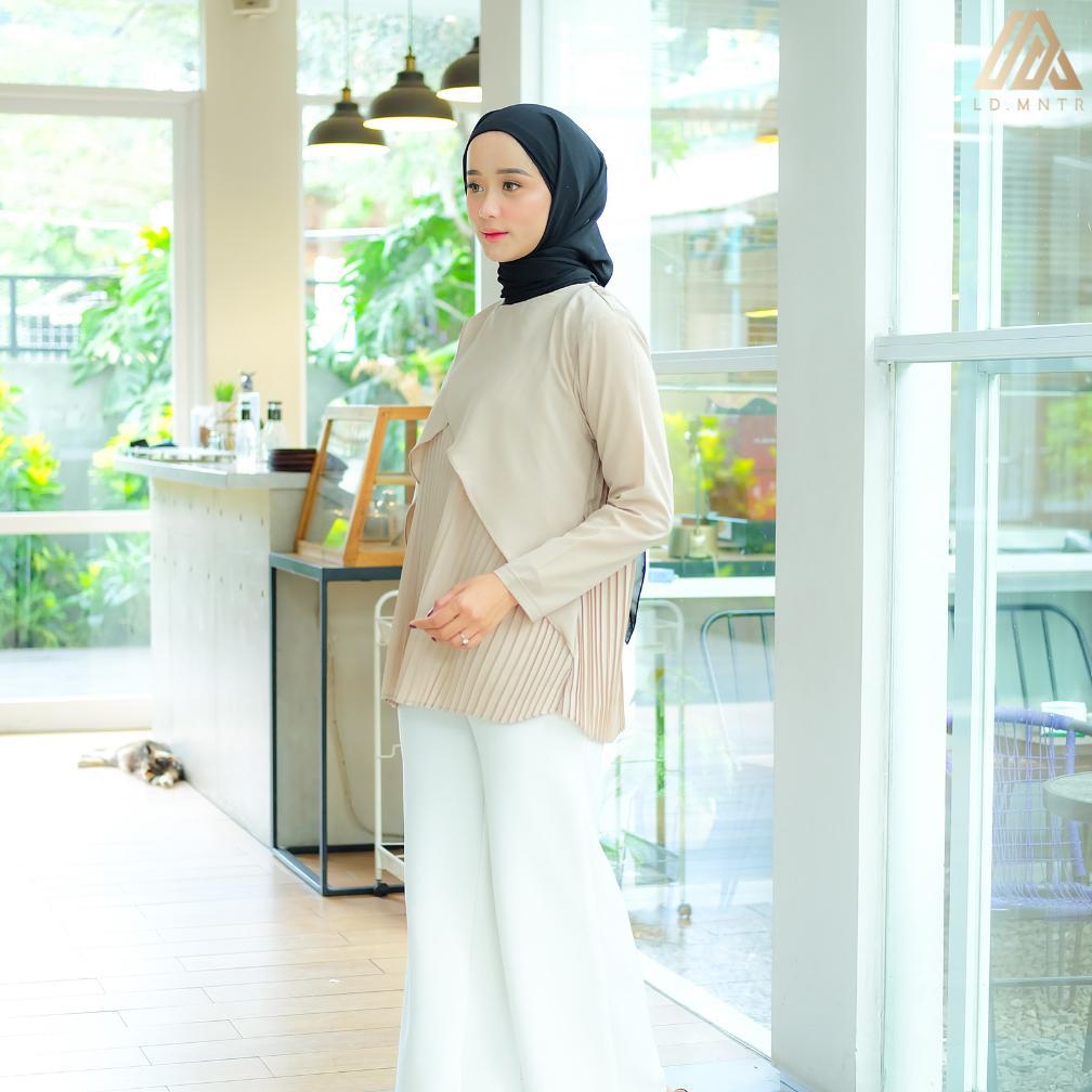PENAWARAN SPESIAL LD.MNTR Tunic Plisket Premium Gilvi