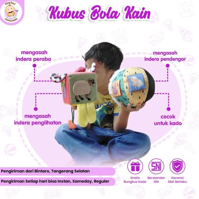 Buku kain Soft Book Mainan Edukasi sensory bayi