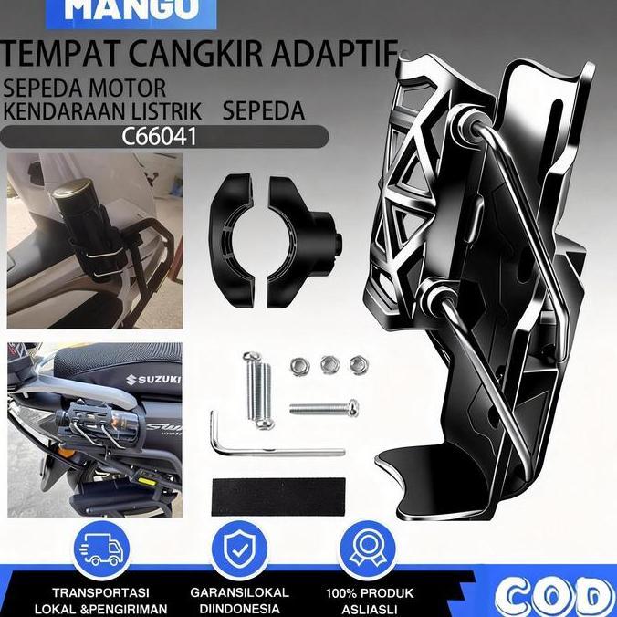 Tempat Minum Botol Motor Mounting Spion Universa/Bottle Holder Motor Tempat Botol Motor Universal/ T