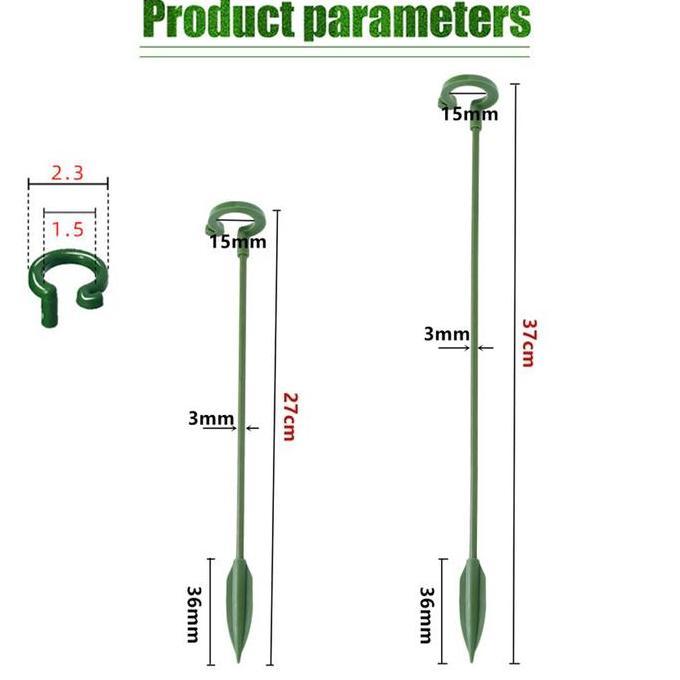 10PCS TIANG PENYANGGA TANAMAN HIJAU / PENYANGGA TANAMAN RAMBAT UNTUK MAWAR, PEONY, LILI, BUNGA MATAH