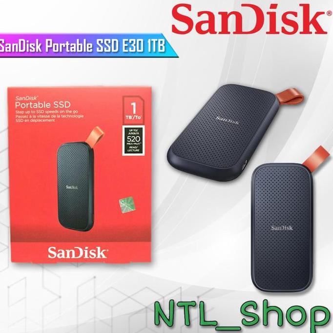 BEBAS ONGKIR - SanDisk Portable SSD E30 1TB USB 3.2 - SSD Sandisk E30 1TB