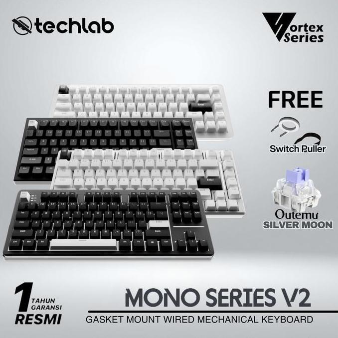 NEW Vortexseries MONO SERIES V2 Gasket Mount Mechanical Keyboard 65 75 87 / Full Size Layout | Vorte