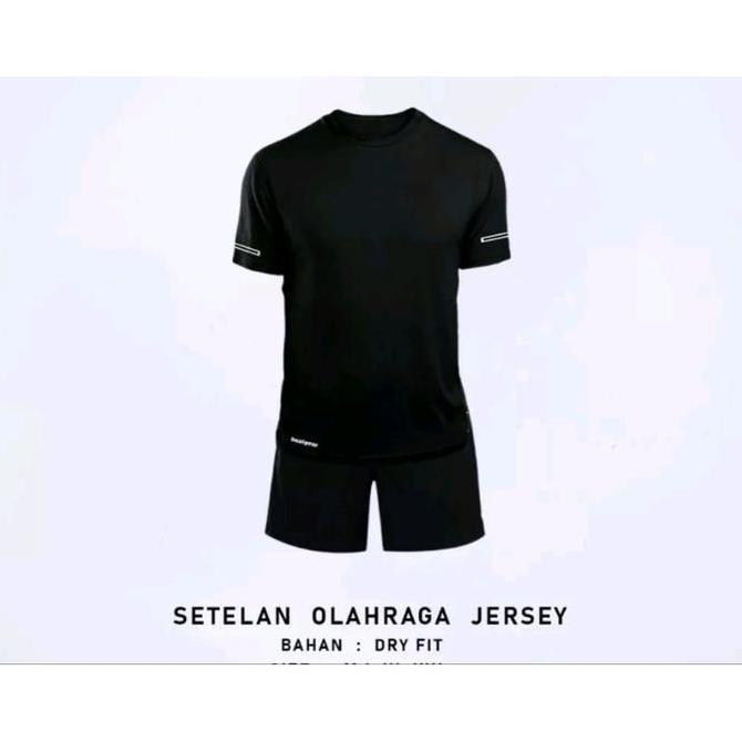 Paket Lengkap Setelan Olahraga Pria Baju Kaos Olahraga Dryfit Manset Tangan Lets Slim Manset Kaki Ru