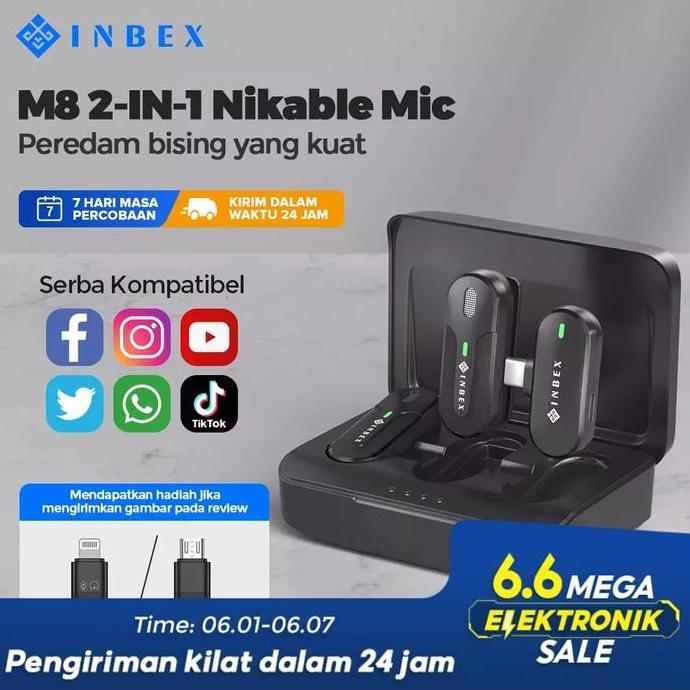 INBEX Wireless Microphone Lavalier Microphone Bluetooth