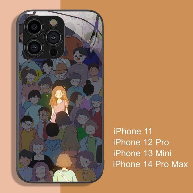 Casetuf Couple Bestie Aesthetic Case untuk iPhone