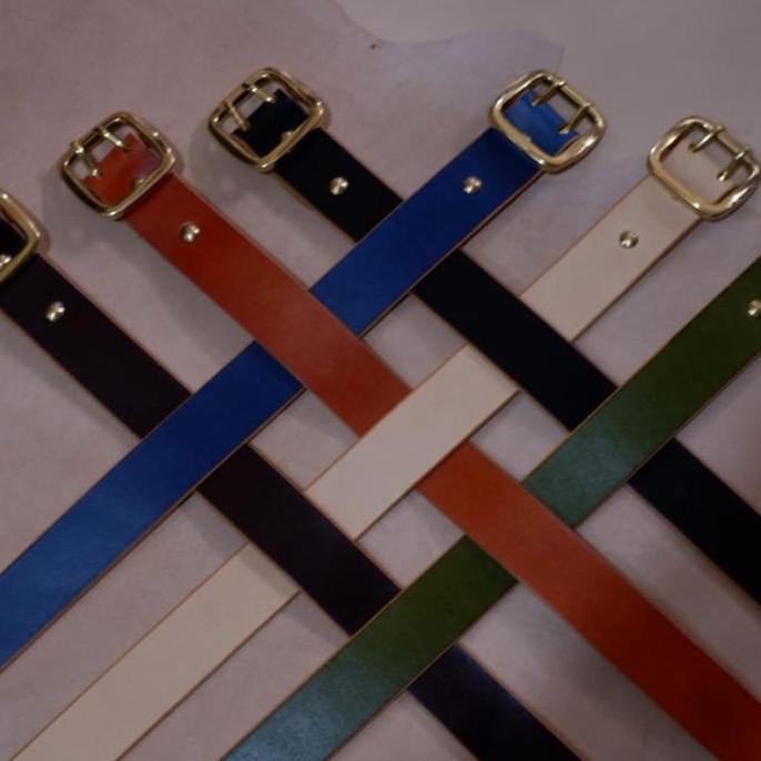 Siege leather-Belt-Sabuk Kulit -Solidbrass buckle - Kuningan- Ikat pinggang pria