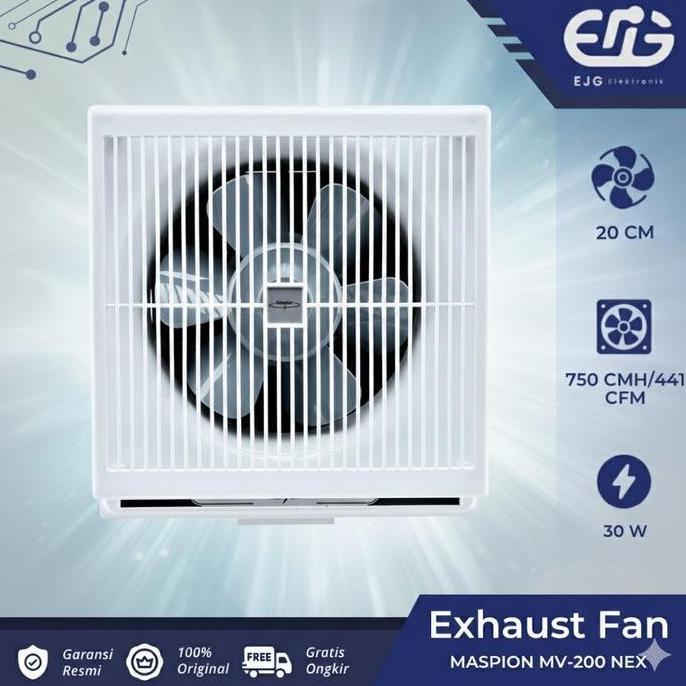 BONUS - Maspion MV200NEX - Exhaust Fan 8 inch 200 NEX /Dinding / Blower