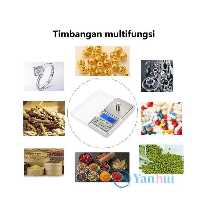 Timbangan Emas Digital Mini Timbangan Mini 0.01-500 Gram Mini Digital Pocket Scale