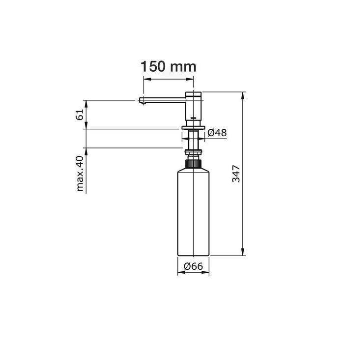 Tempat Sabun Cair Wastafel TOTO TX728AEV1N atau TX728AEV1Z