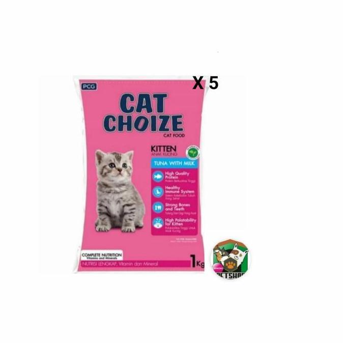 Cat choize Kitten 1Kg Repack Paket 5kg Cat Choize Kitten -Termurah