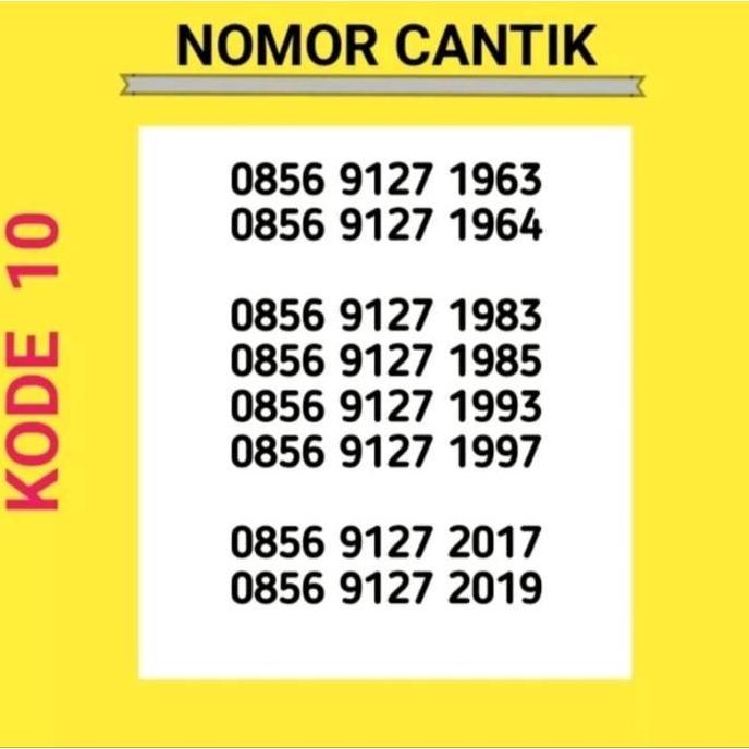 Nomor cantik indosat versi tahun lahir