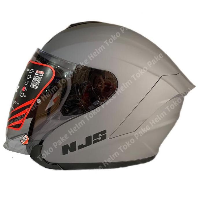 TERLARIS - HELM NJS KAIROZ GREY ABU DOF HALF FACE