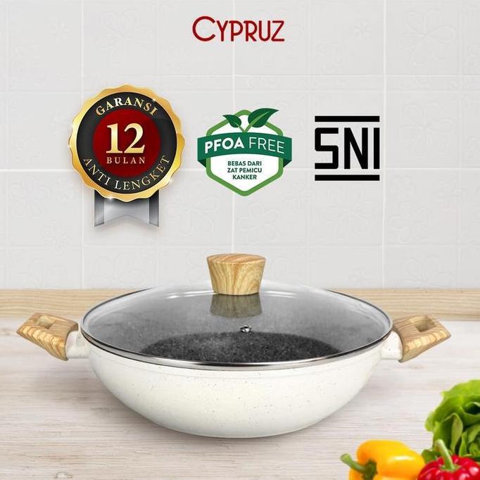 TERMURAH - Panci Keramik Kuali Keramik Wajan Anti Lengket Granite Free PFOA Tebal