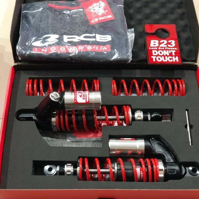 TERMURAH - Shock rcb vd series bebek uk 335 mm dobel klik atas bawah rx king red