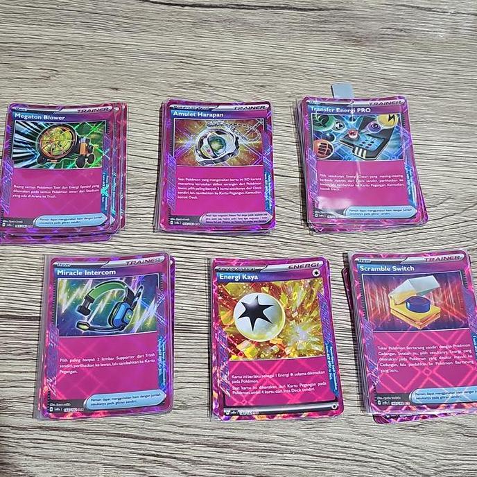 ace spec kilat rasi indonesia pokemon kartu original staple transfer energi pro megaton blower amule