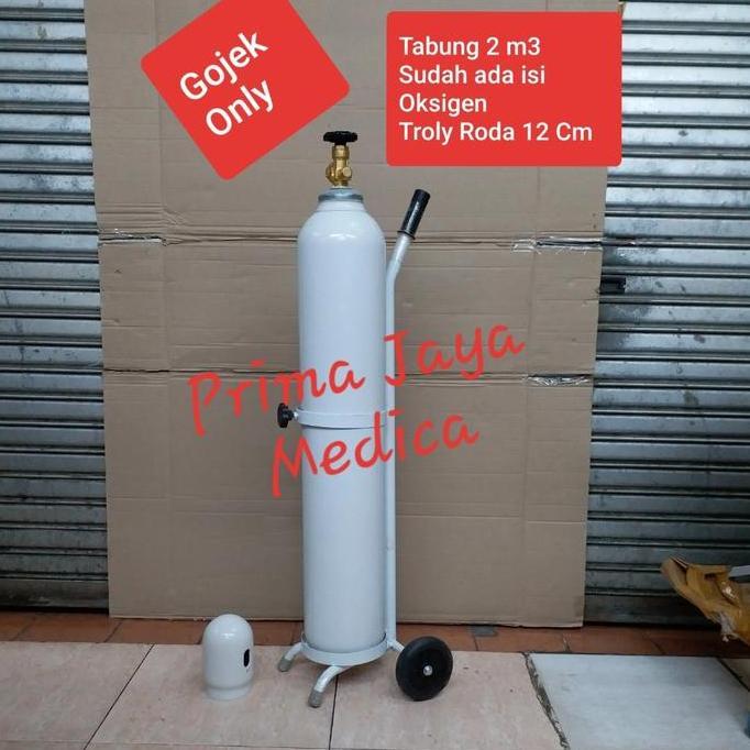 NEW Tabung Oksigen 2 m3 dan Troly, Tabung 2 m3 Troly Oksigen 2 m3