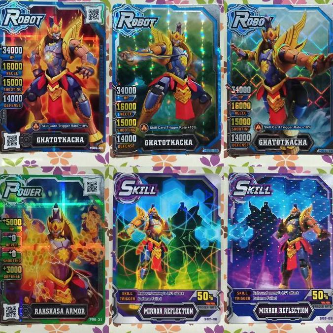 hero of robots silver GHATOTKACHA robot - power - skill - set combo