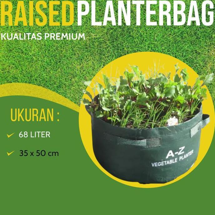 Abcd- Planter Bag Raised Bed Planterbag Bulat Polybag Pot Kantong Tanaman