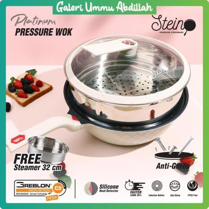 NEW Wok Platinum Pressure Stein Cookware