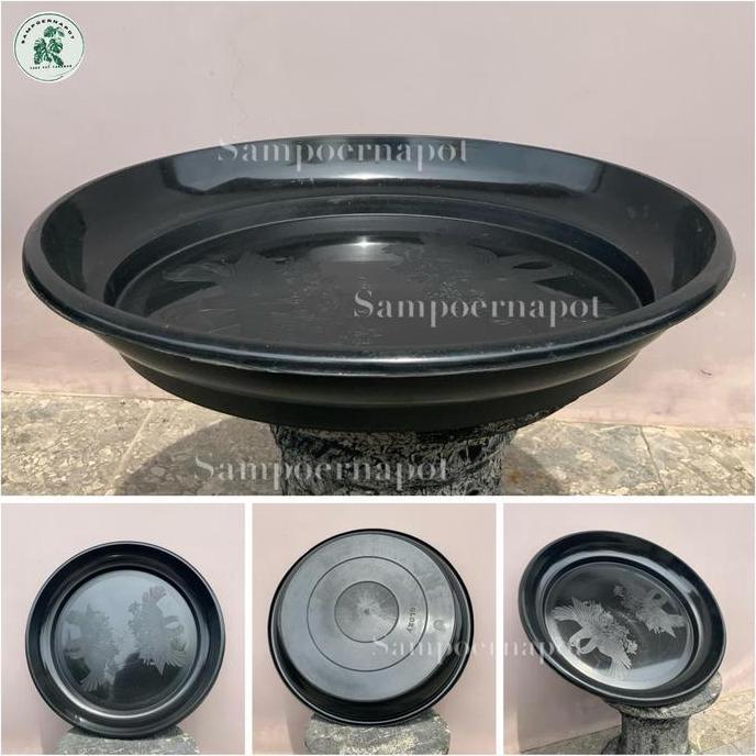 Abcd- Tatakan Alas Pot Bunga 60 Hitam 49Cm Untuk Pot 60Cm - Tatakan Jumbo