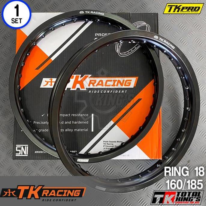 VELG VELK TK RACING RING 18 WM BLACK RX KING RXKING DLL
