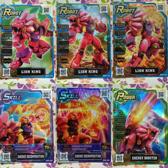 hero of robots gold LION KING (TRANSFORM) robot-power-skill- set combo