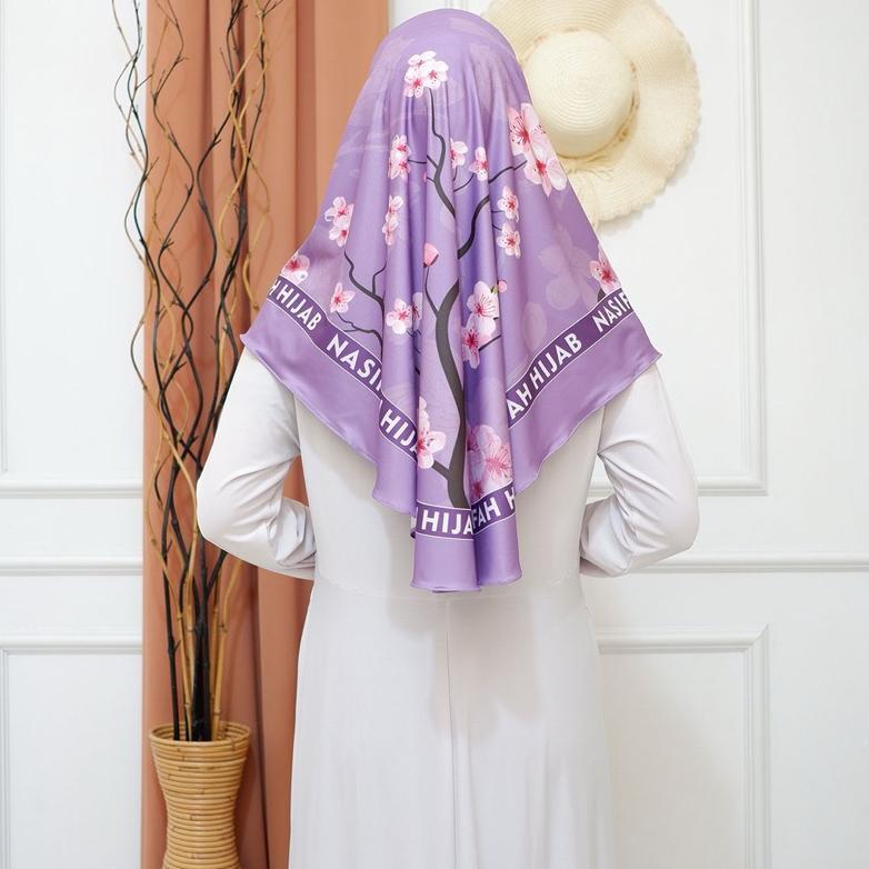 Nasifah Hijab - Jilbab Instan Motif Printing Jersey Hijab Instan Hafiza Bergo Motif