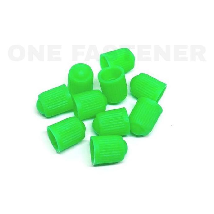 100 PC tp235 Tutup Pentil Ban Nitrogen HIJAU Motor Mobil Plastik