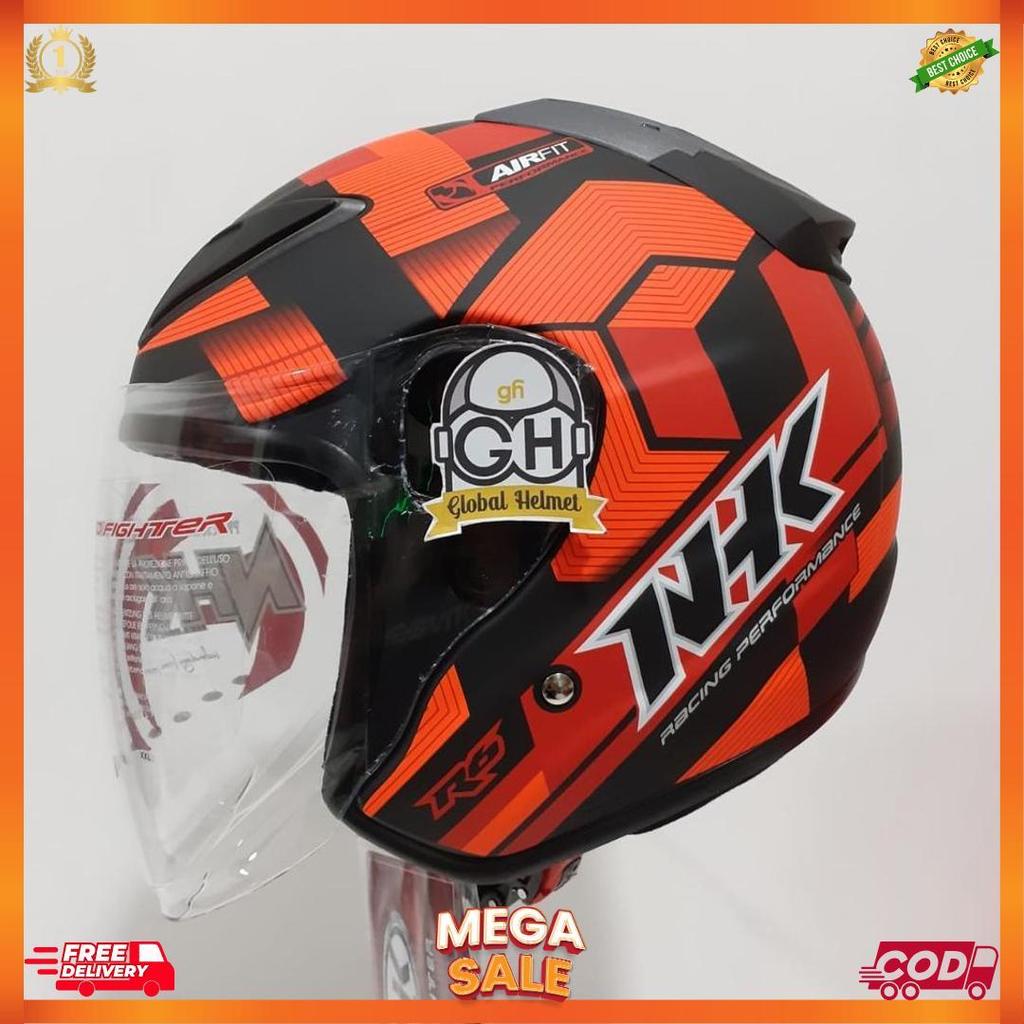 Helm Nhk R6 Cube Red Doff Nhk R-6 Motif Cube Red Doff [H2]