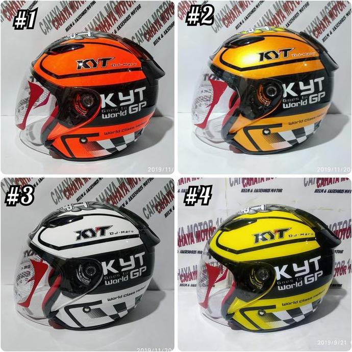 TERMURAH - helm kyt dj maru motif seri 11 world gp